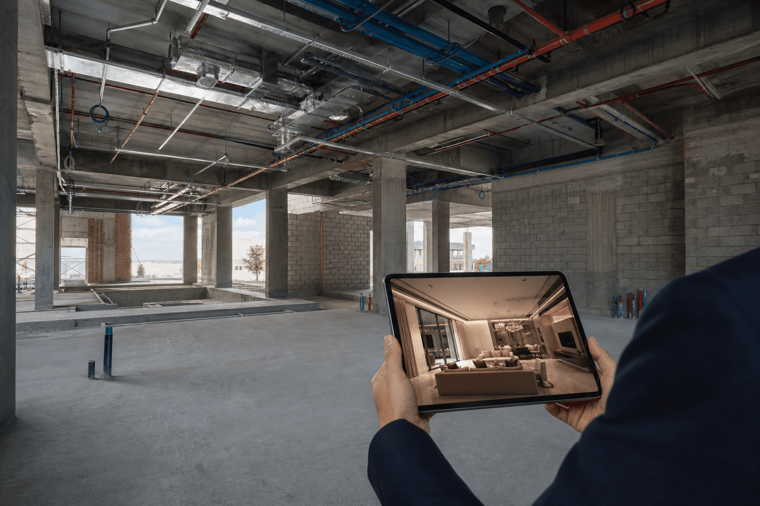 BIM coordination on an active construction site